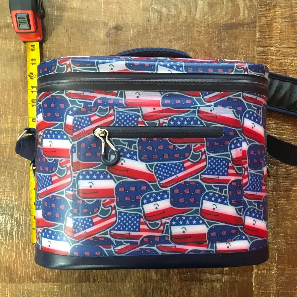Vineyard Vines Target 12 Can Cooler Whaley USA America Flag Patriotic Summer